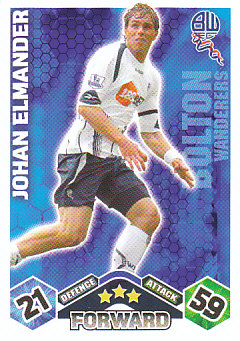 Johan Elmander Bolton Wanderers 2009/10 Topps Match Attax #87